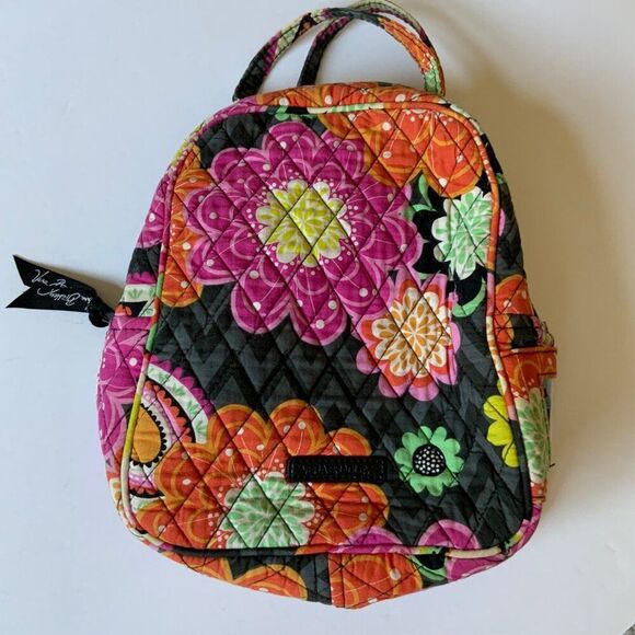 Vera Bradley Ziggy Zinnia Quilted Insulated Lunch Bag - Picture 1 of 8